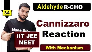 L34 Cannizzaro Reaction  With easy trick amp Mechanism  JEE NEET AIIMS  By A Arora [upl. by Anaitat82]