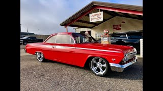 For Sale 1962 Chevrolet Bel Air Bubble Top Restomod [upl. by Surdna671]