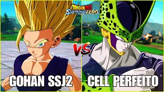 Gohan SSJ2 vs Cell Perfeito Nível Super  Dragon Ball Sparking Zero [upl. by Itirp]