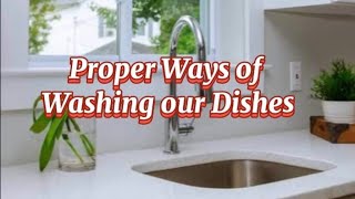 HOW TO WASH THE DISHES PROPERLY  STEP BY STEP [upl. by Nifled]