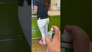 OMG He painted my jeans 😂 shorts Best TikTok video by MoniLina [upl. by Ase73]