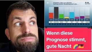 Aktuelle Prognose zur Bundestagswahl Vom Regen in die Traufe [upl. by Annaeed]