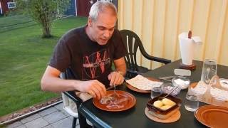 How to eat Surströmming [upl. by Beasley]