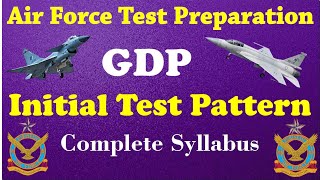 Air Force GDP Initial Test Pattern amp Syllabus  PAF GDP 154 Initial Test Preparation [upl. by Langston488]