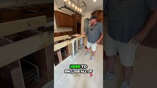 Remodeling consultant explains how we have to cover the plumbing on this Kitchen Island [upl. by Ecinerev725]