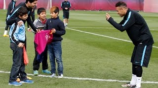 FC Barcelona training with kids [upl. by Ive982]