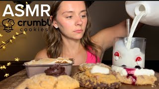 ASMR CRUMBL COOKIES  pumpkin smores berry peanut butter no talking eating sounds  kakesASMR [upl. by Shayla]