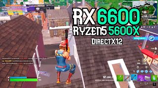 RX 6600 Ryzen 5 5600x  DirectX12 dx12 🟥  Fortnite Ranked  Capítulo 4 🖱️⌨️☄️ [upl. by Dnalrah]