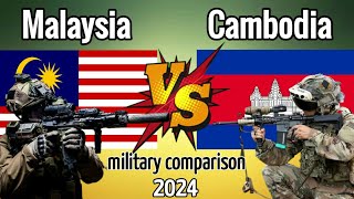 Malaysia Vs Cambodia military power comparison 2024  SZB Defense [upl. by Silvie]