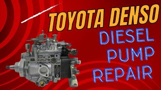 How to fuel injector pump repair  Toyota denso 5L diesel pump restoring  2L 3L [upl. by Ytnom]