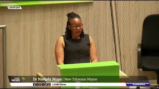 Mixed reactions to newly elected Tshwane Mayor Dr Nasiphi Moya [upl. by Anafetse]