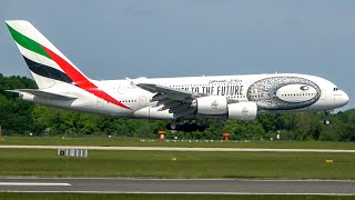 20 MINUTES of HEAVY Aircraft Landing and Taking off at Manchester Airport  MAN Plane spotting [upl. by Isma]