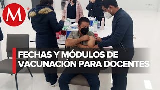 Inicia vacunación de refuerzo a docentes en San Luis Potosí [upl. by Aisilef]