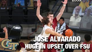 Georgia Techs Jose Alvarado Does It All In Upset Win Over FSU [upl. by Aneloj679]