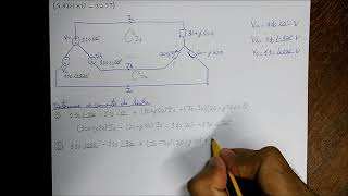 Circuito Trifásico Desequilibrado Y  Y  Exercicio Resolvido 4 [upl. by Rusticus642]