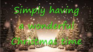 Simply Having A Wonderful Christmas Time Paul McCarney  Lyrics [upl. by Molloy359]