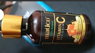 Matico 100 Natural Vitamin C Serum Information And Review In Hindi [upl. by Iddo]