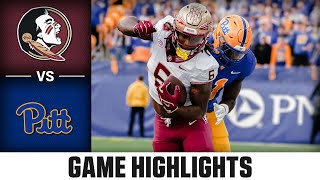 Florida State vs Pitt Game Highlights  2023 ACC Football [upl. by Eidson]