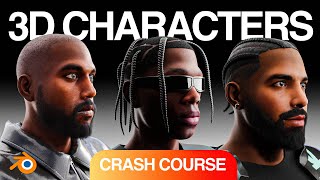 Creating Custom 3D Characters in Blender using FaceGen and Daz Full Beginner Crash Course [upl. by Beverly]