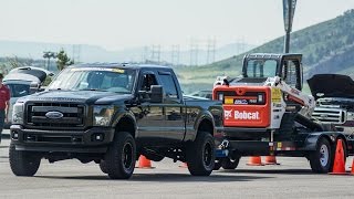 10000Pound TrailerTow Obstacle Course – Diesel Power Challenge 2016 [upl. by Topliffe98]