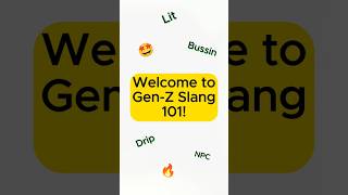 GenZ Slang in 30 Seconds🔥 Part 2🤩 genz english learnenglish youtubeshorts short drip learn [upl. by Lerual]