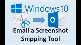 Windows 10  Email an Image Using the Snipping Tool [upl. by Araccat]