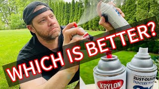 Rustoleum vs Krylon Spray Paints Review  One Main Difference [upl. by Lanna]