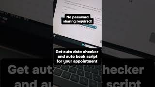 Auto date checker amp auto book for US visa appointment usvisaapplication usvisaappointment ds160 [upl. by Aramoj]