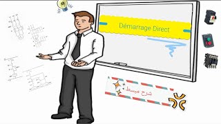 DÉMARRAGE DIRECTE DUN MOTEUR TRIPHASÉE ASYNCHRONE DARIJA [upl. by Gearhart316]