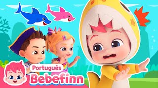 🦈 Bebê Tubarão  Hora da Dança  Baby Shark  Bebefinn em Português  Canções Infantis [upl. by Eitisahc]