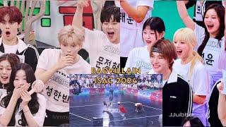 NMIXX ZB1 TripleS Evnne Ampersampone Reaction to BADVILLAIN performance at ISAC 2024 [upl. by Oznohpla]