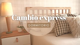 CAMBIO EXPRESS INCREÍBLE 🔝 ANTES Y DESPUÉS HABITACIÓN [upl. by Carrie581]