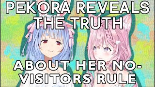 hololive Pekora Explains The Reason of NoGuests Rule in Her House [upl. by Barnet]