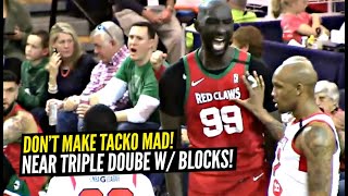 Don’t make Tacko Fall Mad Almost Triple Double With BLOCKS 16 points 14 Rebounds amp 9 Blocks [upl. by Atilal]