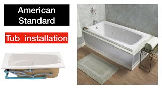 How to install a bath tub jacuzzi  American standard [upl. by Eseret]