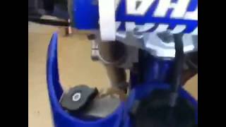 Yz 85 start up with new spark plug and piston [upl. by Yevette]