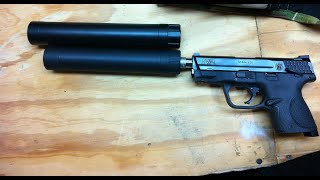 Smith and Wesson MampP9c Stormlake threaded barrel [upl. by Nnayr269]