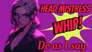 HEADMISTRESS WHIP WILL SEE YOU NOW FEMDOM F4M ASMR 2 [upl. by Dnesnwot]