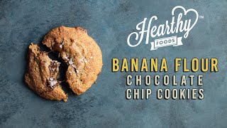 BANANA FLOUR Chocolate Chip Cookies 🍪  GlutenFree Recipes [upl. by Lois]