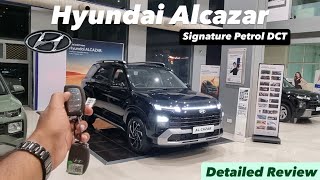 2120 Lakh New 2024 Hyundai Alcazar Signature ✍️ DCT 7STR Review [upl. by Yun]