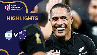 Jordan hattrick puts All Blacks in final  Argentina v New Zealand  Rugby World Cup 2023 Highlights [upl. by Dnalyag20]