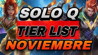 SOLO Q TIER LIST  Los Mejores Heroes Por Línea Para el META Actual [upl. by Ilera858]