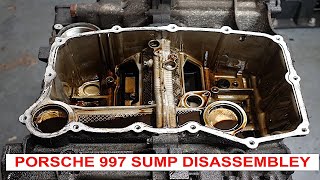 STRIPPING THE BORE SCORED PORSCHE 997  SUMP DISASSEMBLY PART 6 [upl. by Claudianus256]