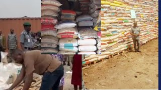 Nigerian customs are now selling seized rice to Nigerians 10k for a bag [upl. by Eilraep]