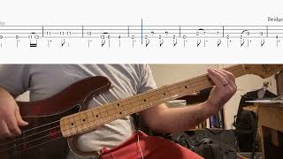 Lonestar  Amazed Bass PlaythroughBass Cover with Tabs [upl. by Aillij]