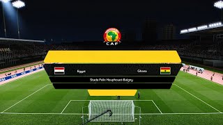 Egypt vs Ghana  Stade Felix HouphouetBoigny  2023 Africa Cup of Nations  Group B  PES 2021 [upl. by Lleoj]