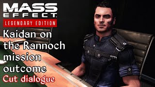 Mass Effect 3  Kaidan after Priority Rannoch  Cut dialogue [upl. by Alastair770]