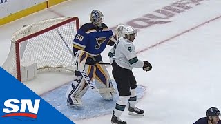 Evander Kane Given Penalty For Slash To Jordan Binnington’s midsection [upl. by Wunder]