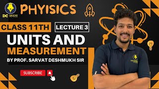 UNITS AND MEASUREMENT  CLASS 11TH  PROF DESHMUKH SIR  LECTURE 3  physics education youtube [upl. by Wyne]