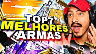 NOVO META ATUALIZADO 😍 TOP 7 MELHORES ARMAS  WARZONE amp REBIRTH [upl. by Ulda]